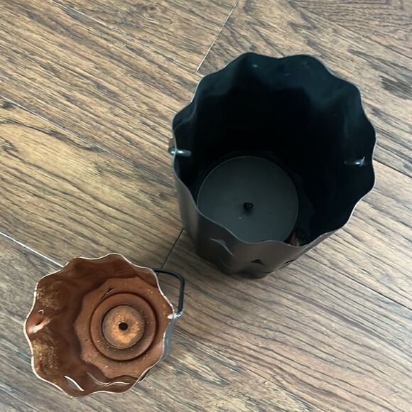 Pumpkin Fall Candle Decor Rustic Industrial vibe - Picture 4 of 7